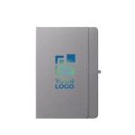 100% RPET notebook with rounded corners, A5 lined pages main view