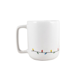 Ceramic mug with Christmas design, up to 330ml capacity white colour second view