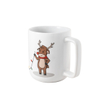 Ceramic mug with Christmas design, up to 330ml capacity white colour