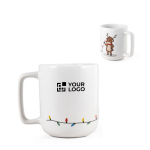 Ceramic mug with Christmas design, up to 330ml capacity main view