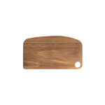 FSC™-certified acacia wood board with rim and handle dark wood colour second view