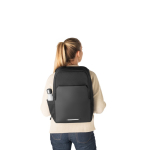 Waterproof backpack with thermal compartment for laptop, 17.3” black colour ninth view