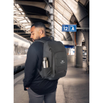 Water-resistant RPET laptop backpack with reflector, 16” still life view