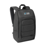 Water-resistant RPET laptop backpack with reflector, 16” main view