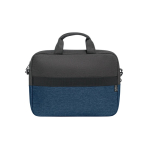 Recycled polyester laptop case with trolley strap, 15” blue colour second view