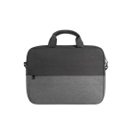 Recycled polyester laptop case with trolley strap, 15” grey colour first view