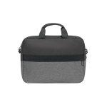 Recycled polyester laptop case with trolley strap, 15” grey colour second view