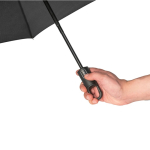 Fully automatic folding umbrella in RPET 190T, Ø105 black colour fifth view