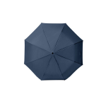 Windproof folding umbrella in recycled polyester, Ø98 blue colour second view