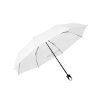 Windproof folding umbrella in recycled polyester, Ø98 white colour