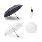 Windproof folding umbrella in recycled polyester, Ø98 various colours