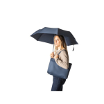 Automatic folding umbrella in recycled polyester 190T, Ø97 blue colour seventh view