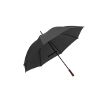 Polyester umbrella, 190T, with wooden handle and manual opening, Ø127 black colour