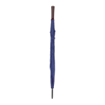 Polyester umbrella, 190T, with wooden handle and manual opening, Ø127 blue colour first view