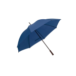 Polyester umbrella, 190T, with wooden handle and manual opening, Ø127 blue colour