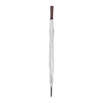 Polyester umbrella, 190T, with wooden handle and manual opening, Ø127 white colour first view