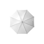 Polyester umbrella, 190T, with wooden handle and manual opening, Ø127 white colour second view