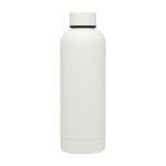 Recycled stainless steel and copper vacuum-insulated bottle, 500 ml white colour