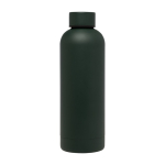 Recycled stainless steel and copper vacuum-insulated bottle, 500 ml forest green colour