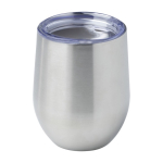 Recycled stainless steel and copper vacuum-insulated mug, 350 ml silver colour