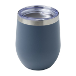 Recycled stainless steel and copper vacuum-insulated mug, 350 ml cyan blue colour