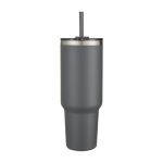 Copper double-wall vacuum-insulated straw cup, 1.2 L grey colour