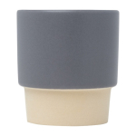 Espresso coffee mug with clay bottom and matte finish, 130 ml grey colour