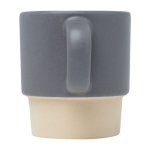 Espresso coffee mug with clay bottom and matte finish, 130 ml grey colour