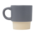 Espresso coffee mug with clay bottom and matte finish, 130 ml grey colour