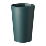 High-temperature-resistant plastic coffee mug, 300 ml dark green colour