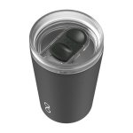 Recycled stainless steel thermal tumbler, 350 ml black colour