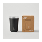 Recycled stainless steel thermal tumbler, 350 ml black colour