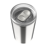 Recycled stainless steel thermal tumbler, 350 ml light grey colour