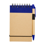 Recycled paper notebook with rings, A7, ruled pages