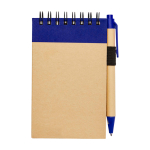 Recycled paper notebook with rings, A7, ruled pages