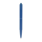 Recycled plastic pen with steel spring, black ink blue colour