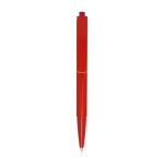 Recycled plastic pen with steel spring, black ink red colour