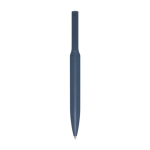 Recycled aluminium pen with bamboo section, black ink navy-blue colour