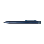 Recycled brass pen with iron clip, black ink blue colour