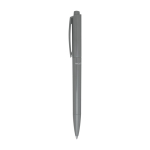 Recycled plastic pen with long-lasting ink, blue ink grey colour