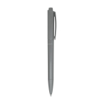 Recycled plastic pen with long-lasting ink, blue ink grey colour