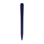 Recycled plastic pen with long-lasting ink, blue ink navy-blue colour