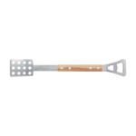 4-in-1 barbecue toolset with wooden handle natural colour