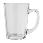 Set of two glass tea mugs with a capacity of 310 ml transparent colour