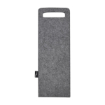 Recycled felt wine bag, soft and sturdy, 75 cl dark grey colour