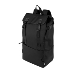 Large-capacity backpack made of 900D recycled polyester with straps black colour