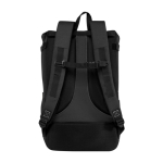 Large-capacity backpack made of 900D recycled polyester with straps black colour