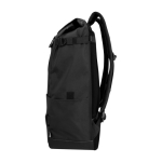 Large-capacity backpack made of 900D recycled polyester with straps black colour