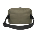 900D recycled polyester toiletry bag with main compartment green colour