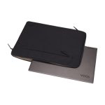 Recycled polyester padded laptop sleeve, 15.6'', Case Logic Invigo black colour